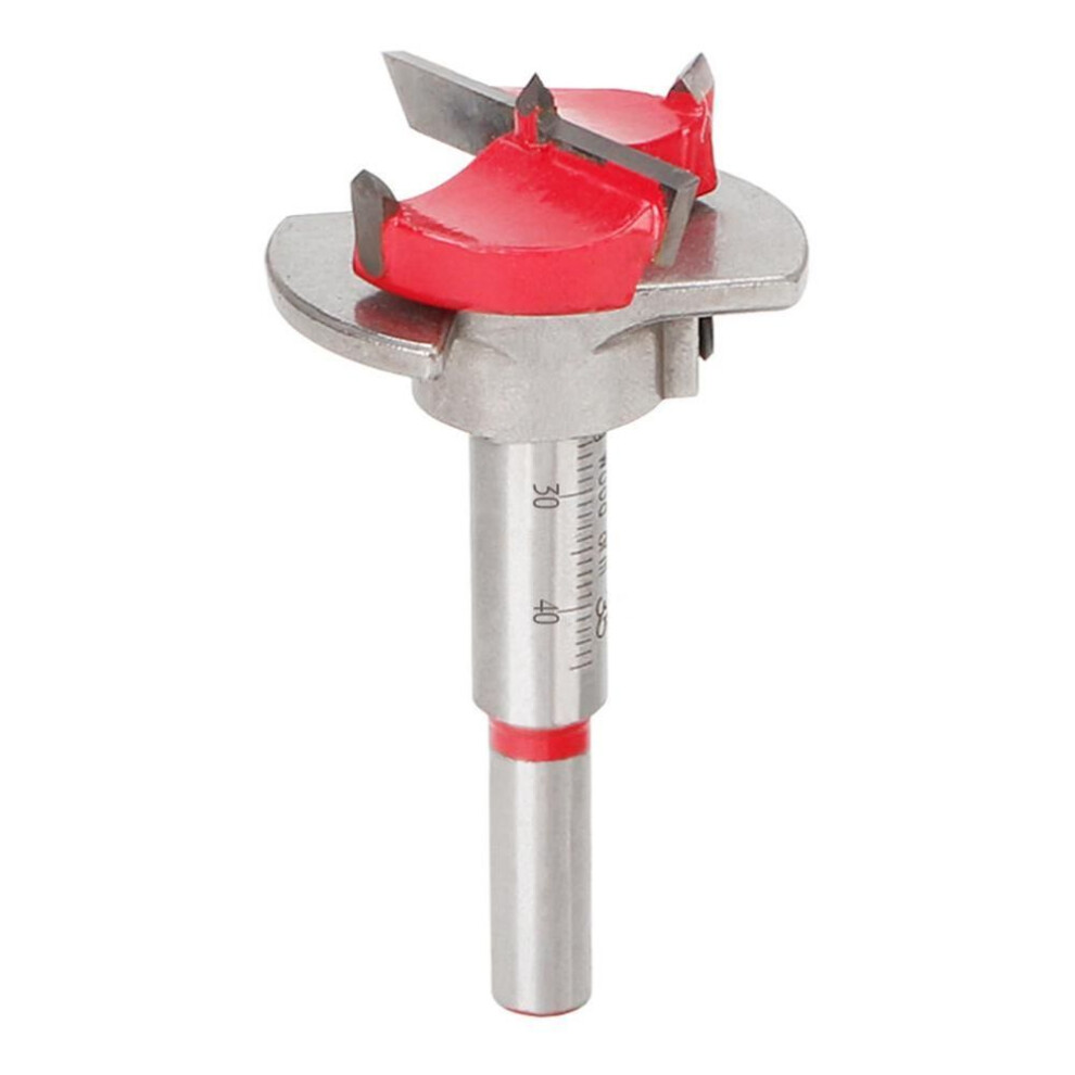 (one size) Diam 35mm Adjustable Woodworking Cabinet Hinge Open Hole Saw Forstner Drill Bit Tool