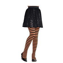 Collants ray?s orange et noirs amscan - Enfant S/M 1 pi?ce