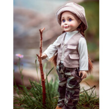 The Queens Treasures 18 inch Doll Haine & Accesorii 4 PC Outfit de pescuit cu vesta ?i cama?a pentru pantaloni compatibili pentru a fi utilizate