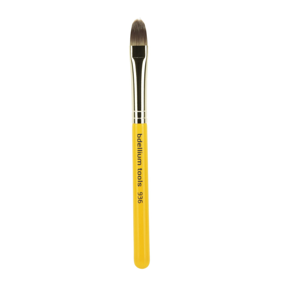 Pinceau De Maquillage Professionnel Bdellium Tools - 936 Anti-Cernes - Manche Court En Bois Pour Un Transport Pratique Et Un M Lange D'anti-Cerne-image