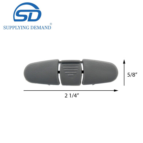 Supplying Demand W10082861 1446951 Dishwasher Upper Dishrack Front Rail Stop Replacement Model Specific Not Universal Grey 1