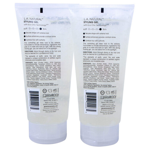 Giovanni Gel de Estilo Natural Eco Chic L.A. (6.8 Oz, Pack de 2) 1