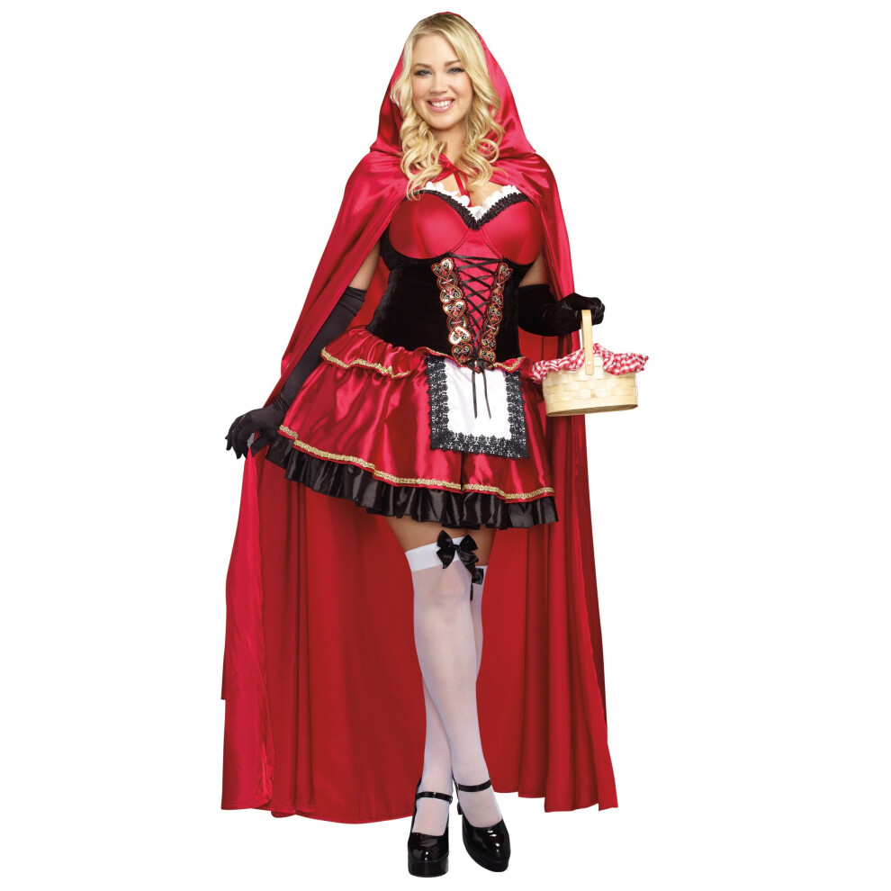 Dreamgirl 9477X - Costume Da Cappuccetto Rosso, Taglie Forti, Da Donna, Taglia 3XL/4XL-image