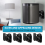 4PCS Universal Speaker Wall Mount Bracket Ceiling Stand Clamp 5