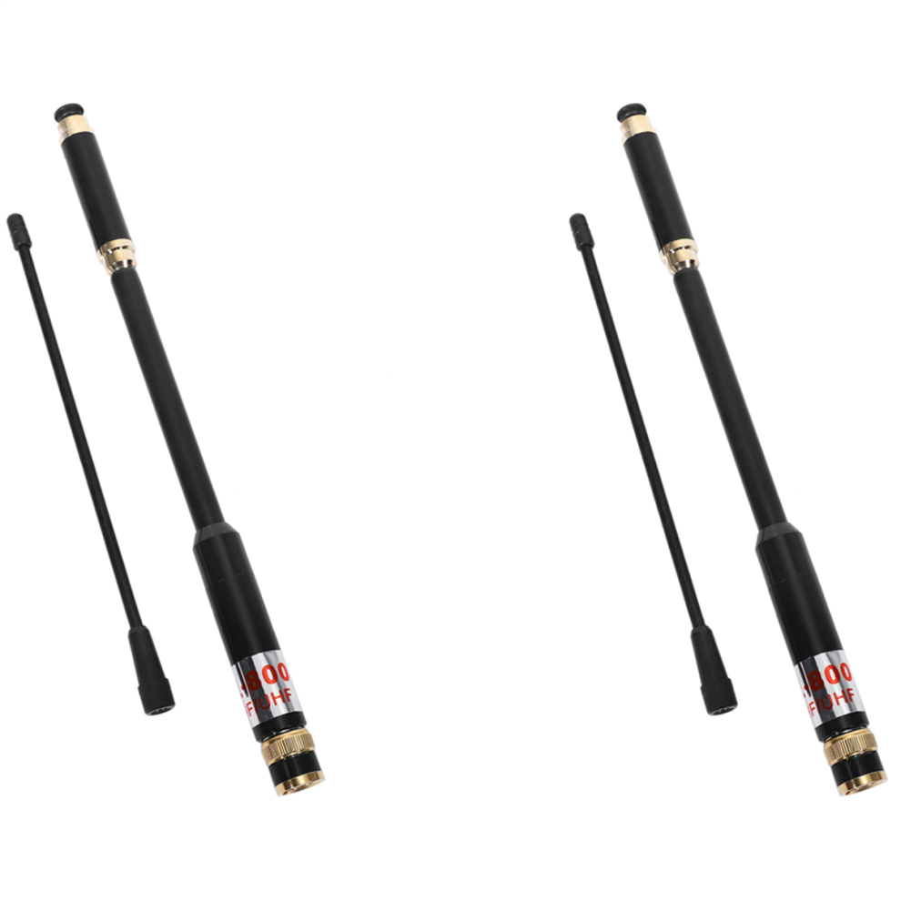 2X Al800 Uhf Vhf Telescopic Bnc Antenna For Portable Two Way Radio Tk-208 Icom Walkie Talkie Ic-V85 4851689813780