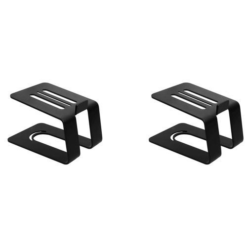 2pcs 5.3in Height Monitor Speaker Stand Riser Comfortable Viewing Angle Mount Solid Support Metal 1
