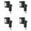 4X 220V Mini Human Body Infrared Sensor Switch LED Flood Light PIR Motion Adjustable Black 1