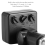 4X 220V Mini Human Body Infrared Sensor Switch LED Flood Light PIR Motion Adjustable Black 4