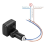 4X 220V Mini Human Body Infrared Sensor Switch LED Flood Light PIR Motion Adjustable Black 3
