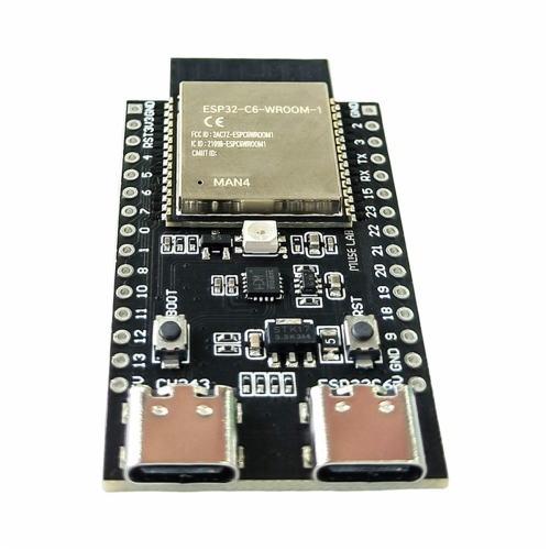 5 stks WiFi6 ESP32-C6 Ontwikkelingsbord RGB LED Kristaloscillator ESP32