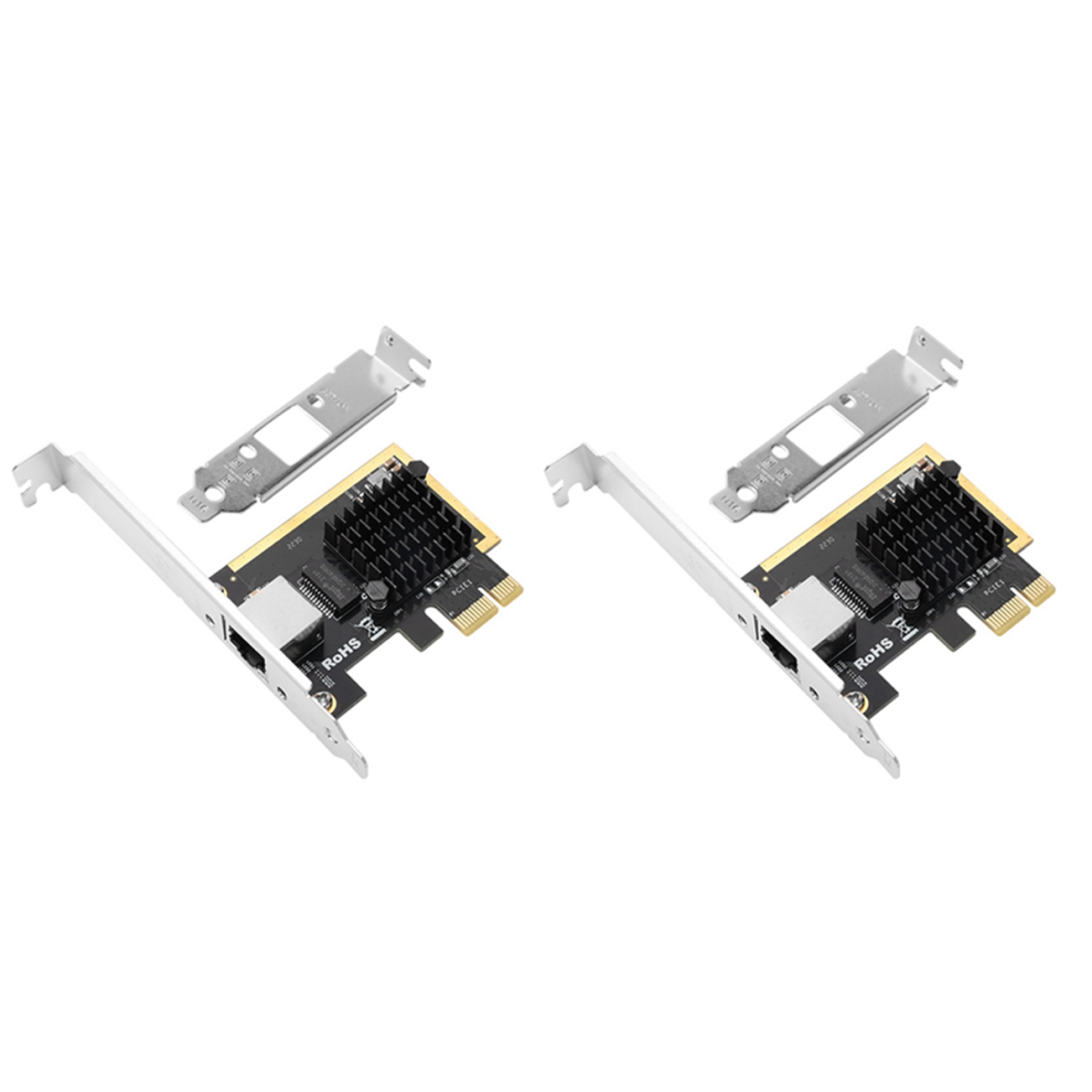 2X 2.5Gbps Gigabit Network Adapter Pci-E 2.5G Card Rj45 Lan Controller Rtl8125b Chip 4851689896554