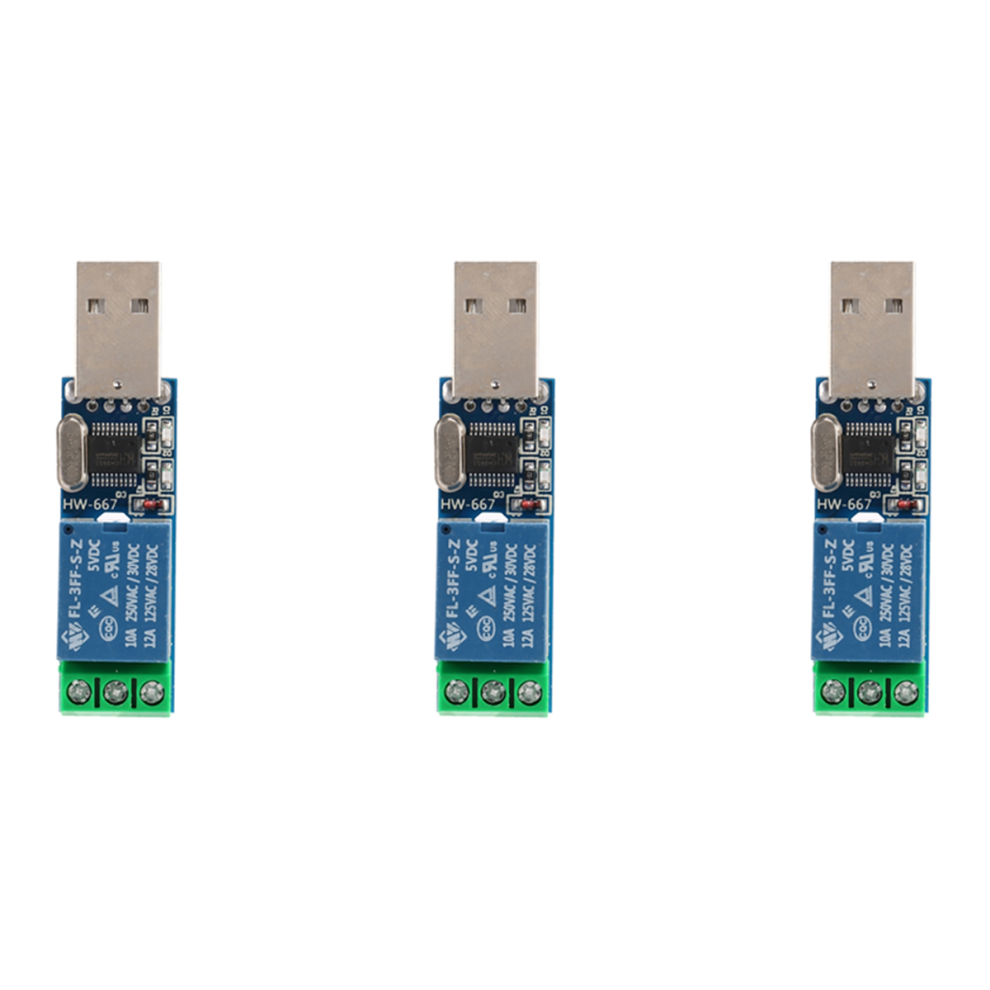 3X Lcus - Type 1 Usb Relay Module Intelligent Switch Control 4851689806409