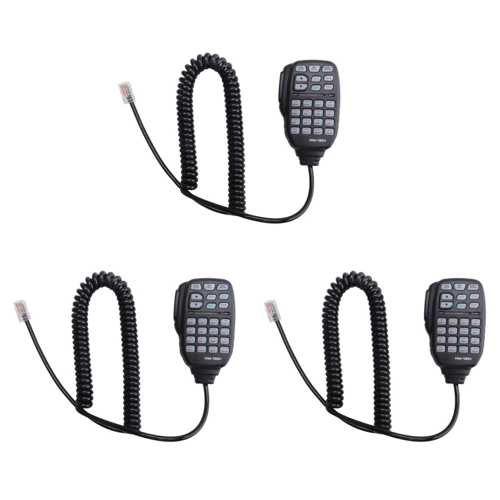 Lot de 3 haut-parleurs micro HM-133 pour radio Icom IC-207H IC-880H IC-2820H IC-E282 RJ-45 IC-2725E