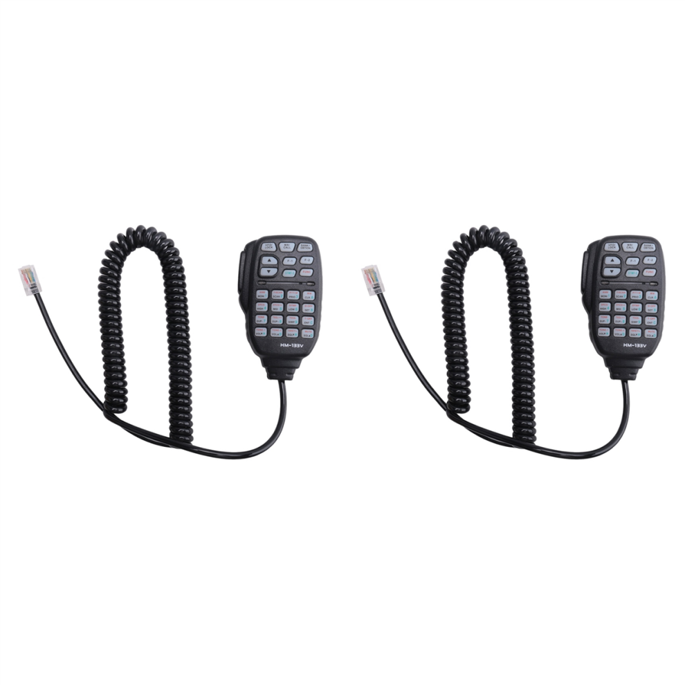 2X Hm-133 Mic Speaker Handheld Shoulder For Icom Radio Ic-207H Ic-880H Ic-2820H Ic-E282 Rj-45 Ic-2725E 4851689881321
