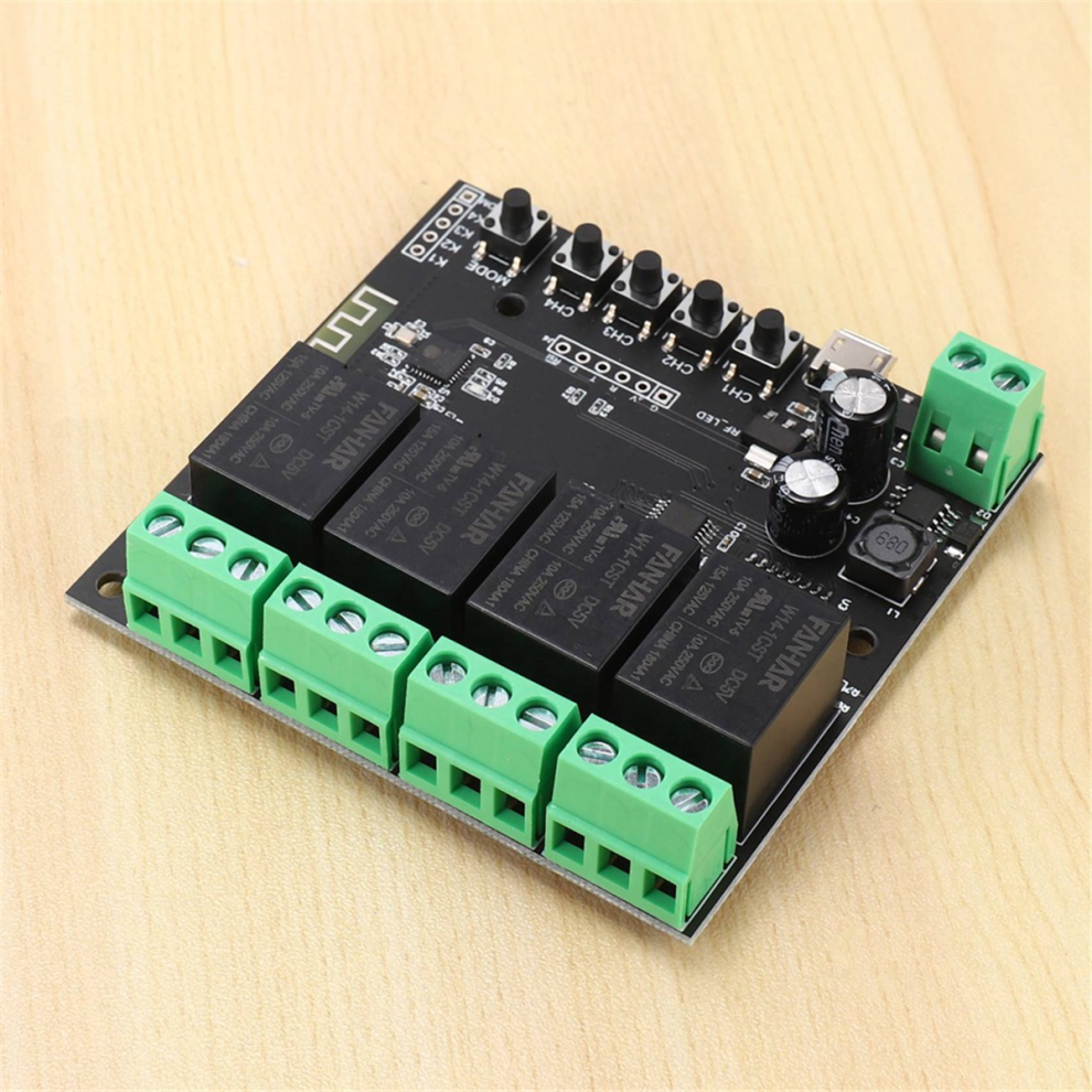 6X 4Ch Tuya Switch Wifi Module Wireless Relay Smart Life App Remote Control Timer For Home 4851689800766