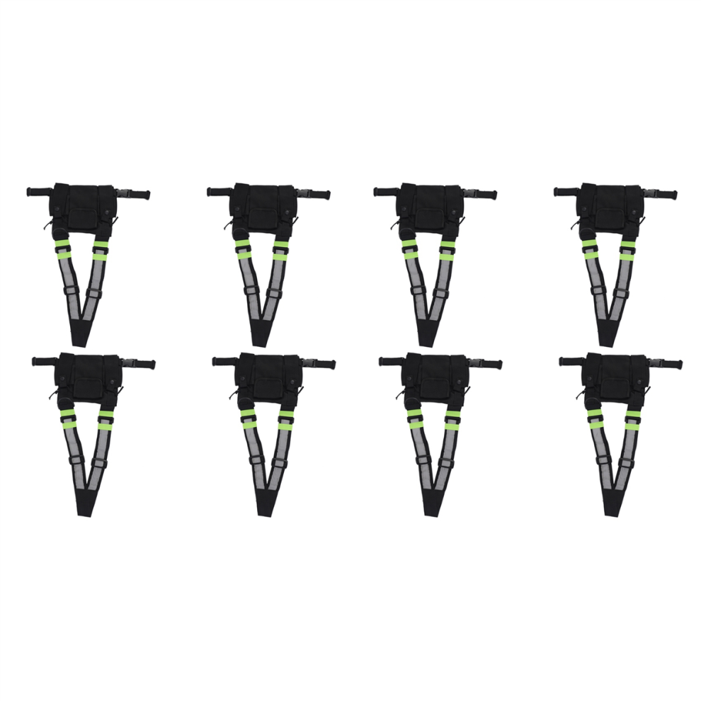 8X Radios Pocket Radio Chest Harness Front Pack Pouch Vest Rig Carry Case For 2 Way Walkie Talkie 4851689804139
