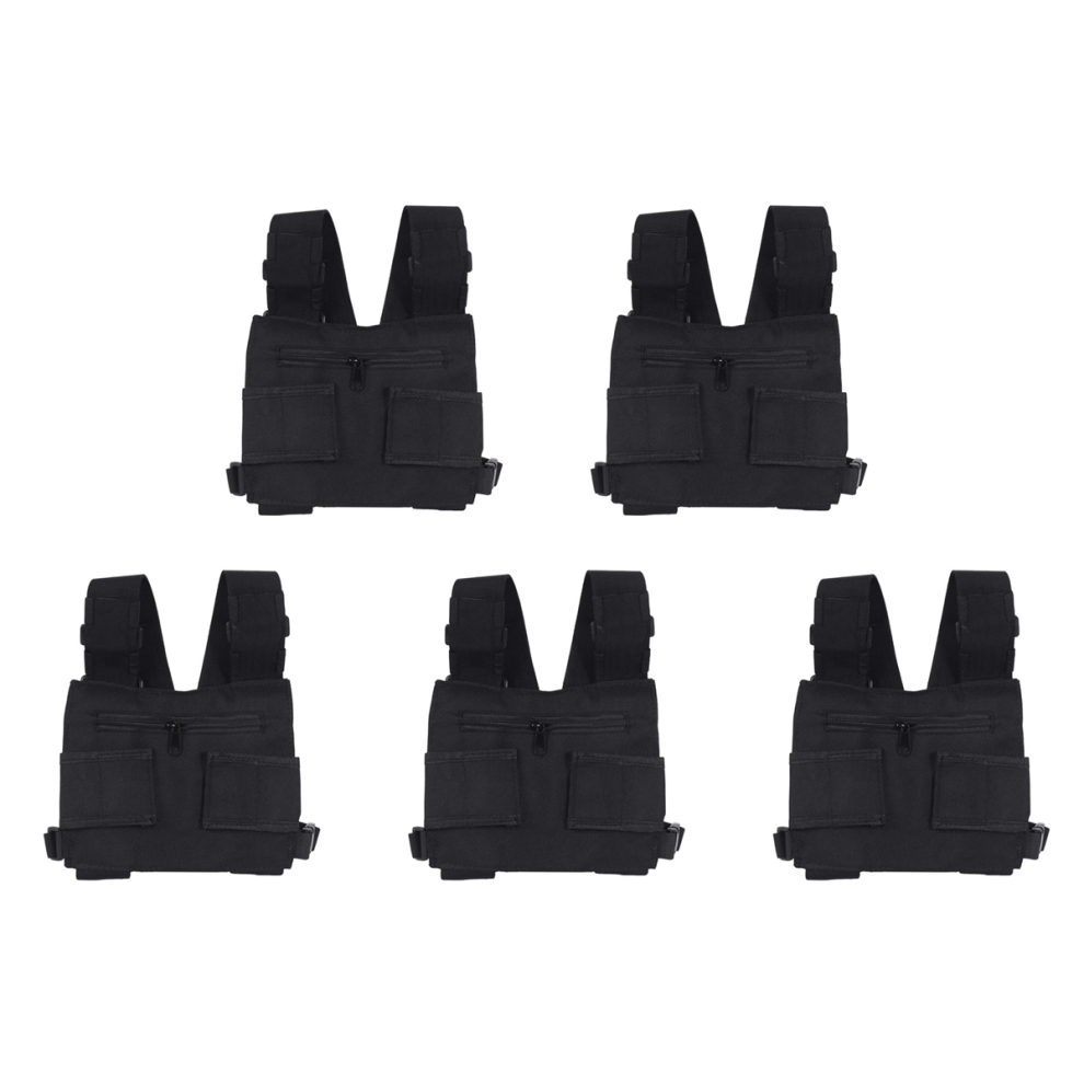 5X Radio Walkie Talkie Chest Pocket Harness Bags Pack Backpack Two W 4851689899876