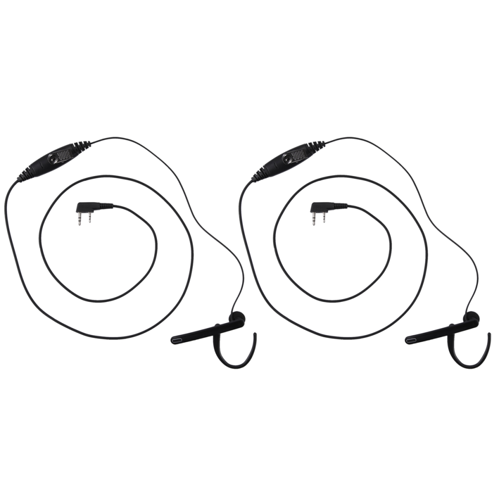 2X 2 broches 3,5 mm/2,5 mm oreillette micro PTT talkie-walkie casque pour UV-5R-777-888S
