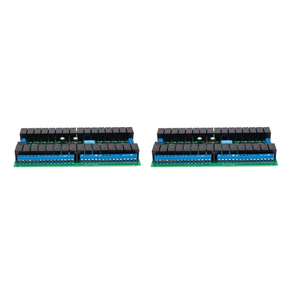2X R421c32 Dc12v 32 Channels Modbus Rtu Rs485 Bus Relay Module Uart Serial Port Board 4851689807963