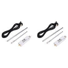 2X voor RTL SDR-ontvanger V3 RTL2832U 0,1 MHz-1,7 GHz TCXO SMA met antenne