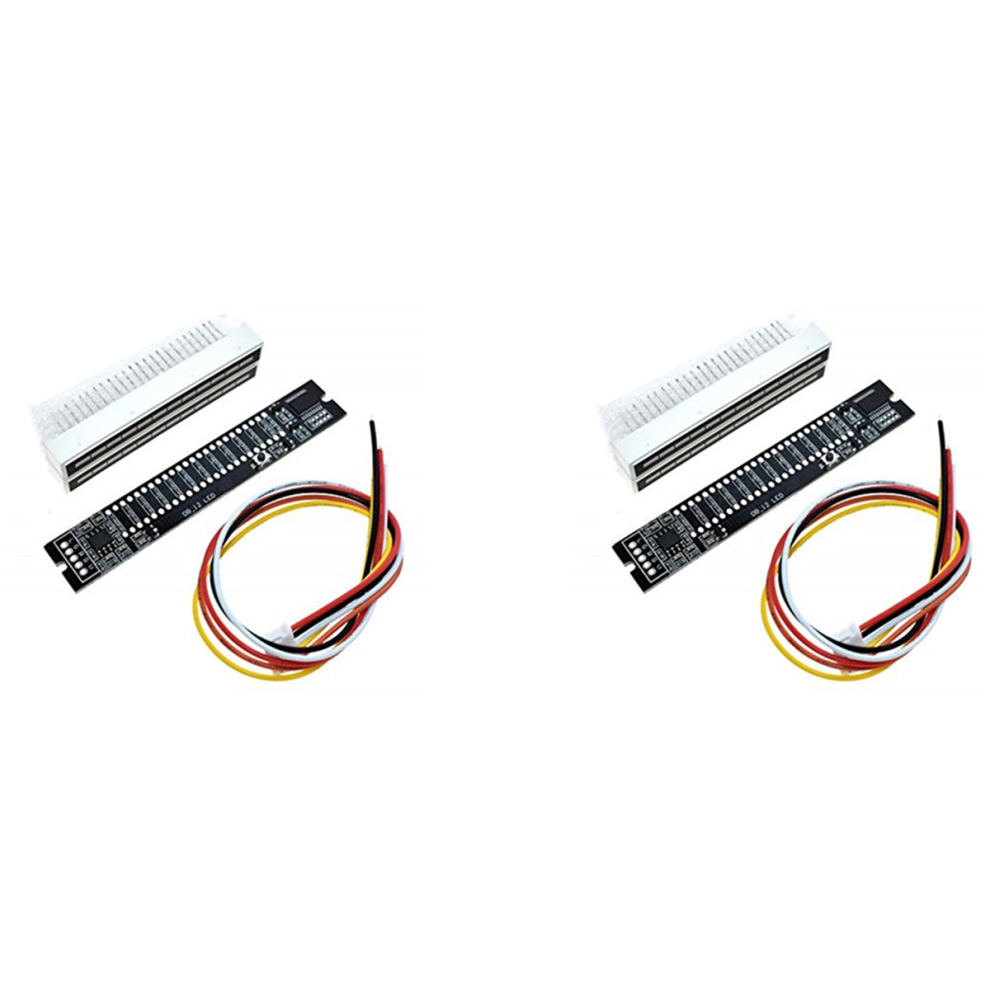 2X Mini Dual 12 Level Indicator VU Meter Stereo Amplifier Board Adjustable Light Speed with AGC Mode, DIY KITS-image-OPC-PFZYCPV-NEW