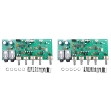 2X Digitale Microfoonversterker Toonbord PT2399 Karaoke Reverb Voorversterker Dual AC12-15V