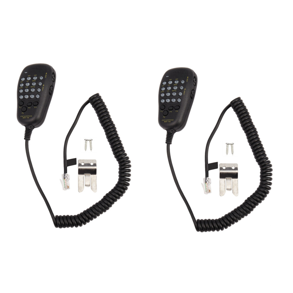 2X Dtmf -48A6j Hand Mic Microphone Rj-45 Plug For Ft-8900 Ft-2800M Ot8g Radio 4851044661636
