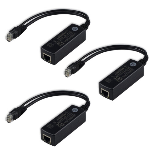 3X POE Power Supply Module Standard Isolated Splitter 48V to 5V2.4A USB Interface