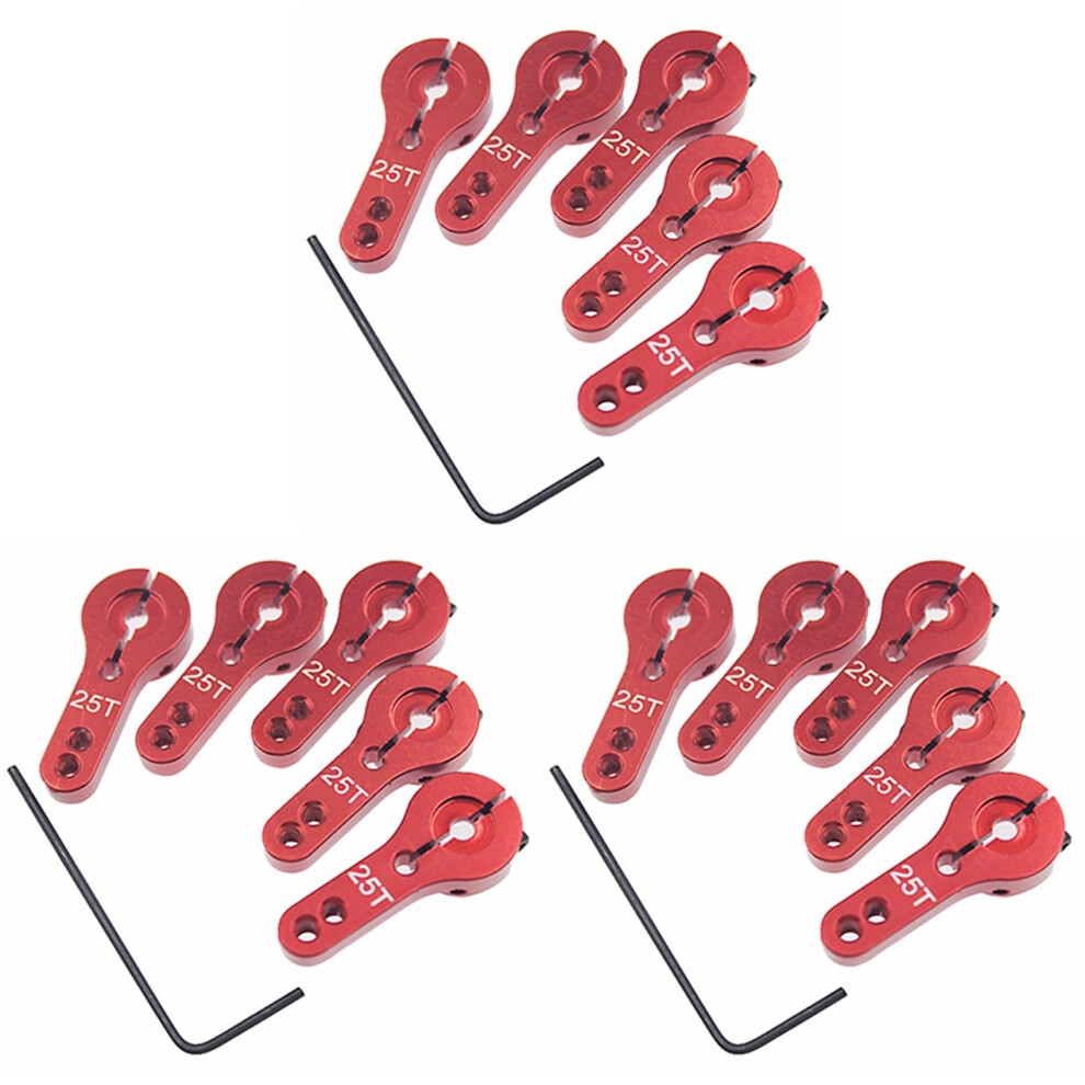 Photos - Parts for Drones & RC models Jojomino 18Pcs 25T Aluminum Servo Horn M3 Threads Steering Arm High Torque Servos Motors Parts RC Car Plane Boat 
