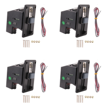 4X Multi Coin Acceptor Pusher Memory per distributore automatico di biglietti per giochi arcade