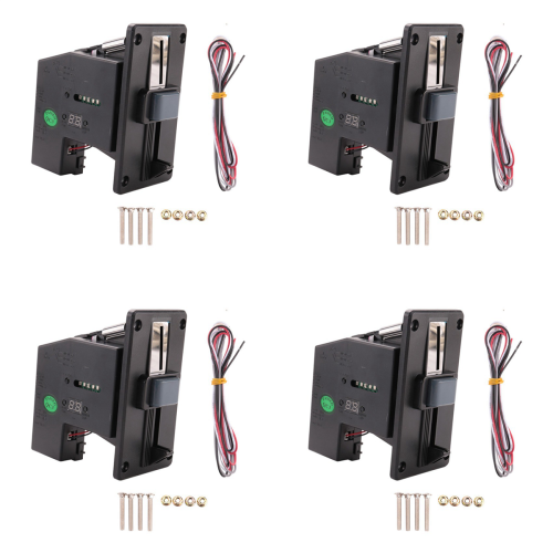 4X Multi Coin Acceptor Pusher Memory per distributore automatico di biglietti per giochi arcade 1