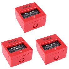 3X AC 250V/12V DC 12V Resetbare Handbrandmelder Trekstation