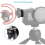 Cold Shoe Mount Aluminum Adapter Bracket Hot with 1/4 Thread for Camera Cage Flash Mount(6 PCS) 8