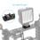 Cold Shoe Mount Aluminum Adapter Bracket Hot with 1/4 Thread for Camera Cage Flash Mount(6 PCS) 5