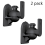 3X Universal Rotatable Speaker Wall Mount Stand Bracket 1 Pair Black 7