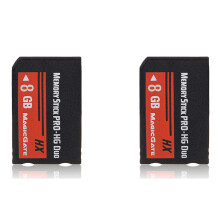 2X 8GB Memory Stick MS Pro Duo Flash-kaart voor PSP Cybershot-camera