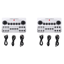 2set X50 Professionele opnamestudio geluidskaarten USB-kaart Live-uitzending Audiomixerinterface