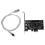 Scheda controller 2X PCI Express X1 PCI-E FireWire 1394A IEEE1394 a 3 porte per desktop 4