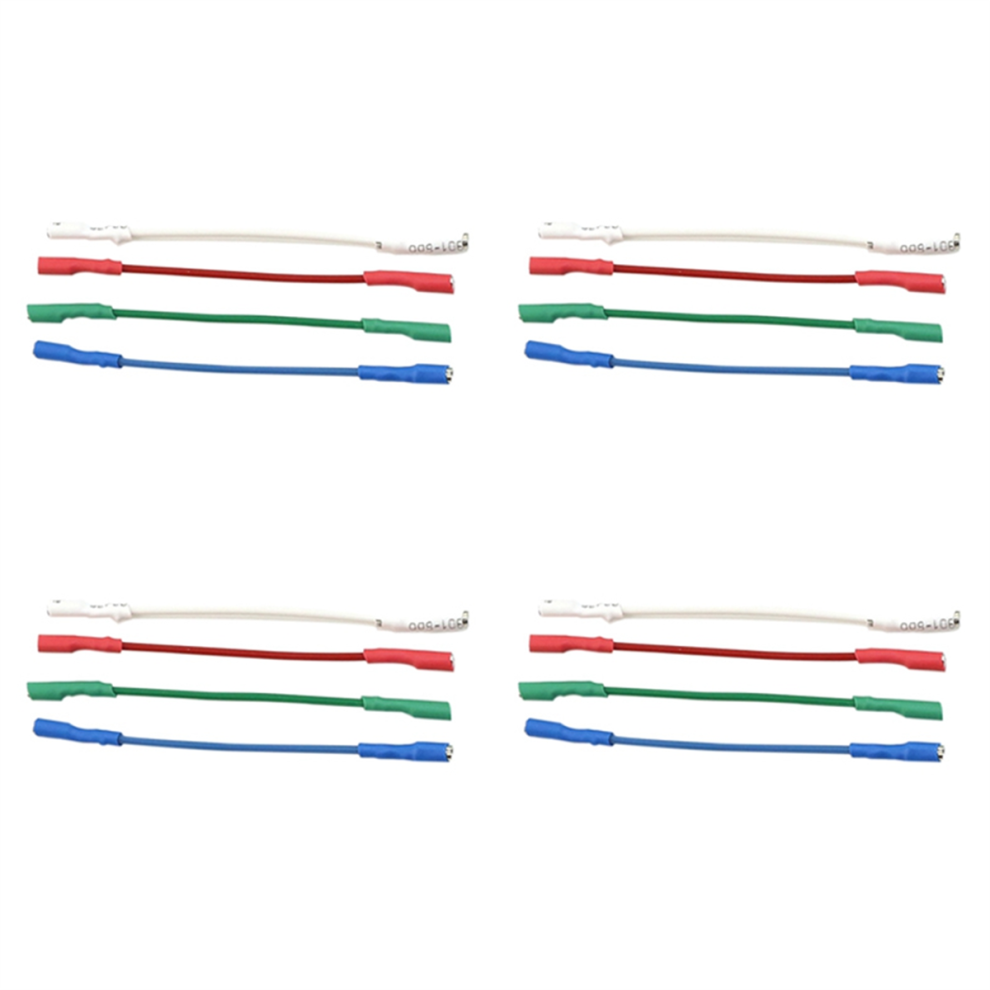 Turntable Phonograph Lead Headshell Stereo Record Player Wires 16Pcs For Replacement 4851689800698