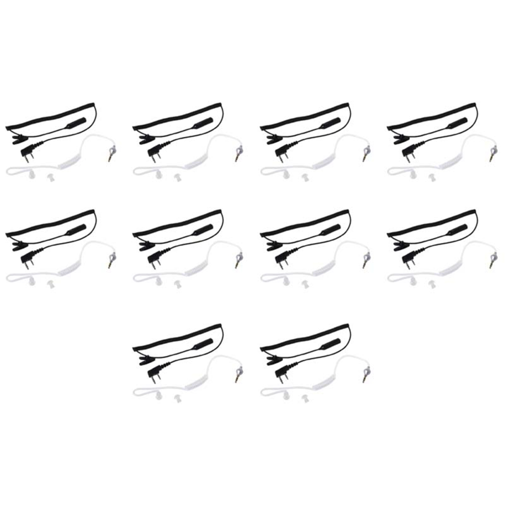 Photos - Radio / Clock Jojomino 10X 2-Pin PTT Mic Headset to 3.5mm Air Acoustic Tube Earpiece for UV-5R 888S 