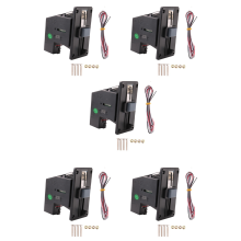 5X Multi Coin Acceptor Pusher Memory per distributore automatico di biglietti per giochi arcade