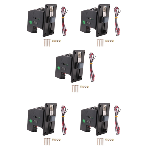 5X Multi Coin Acceptor Pusher Memory per distributore automatico di biglietti per giochi arcade 1