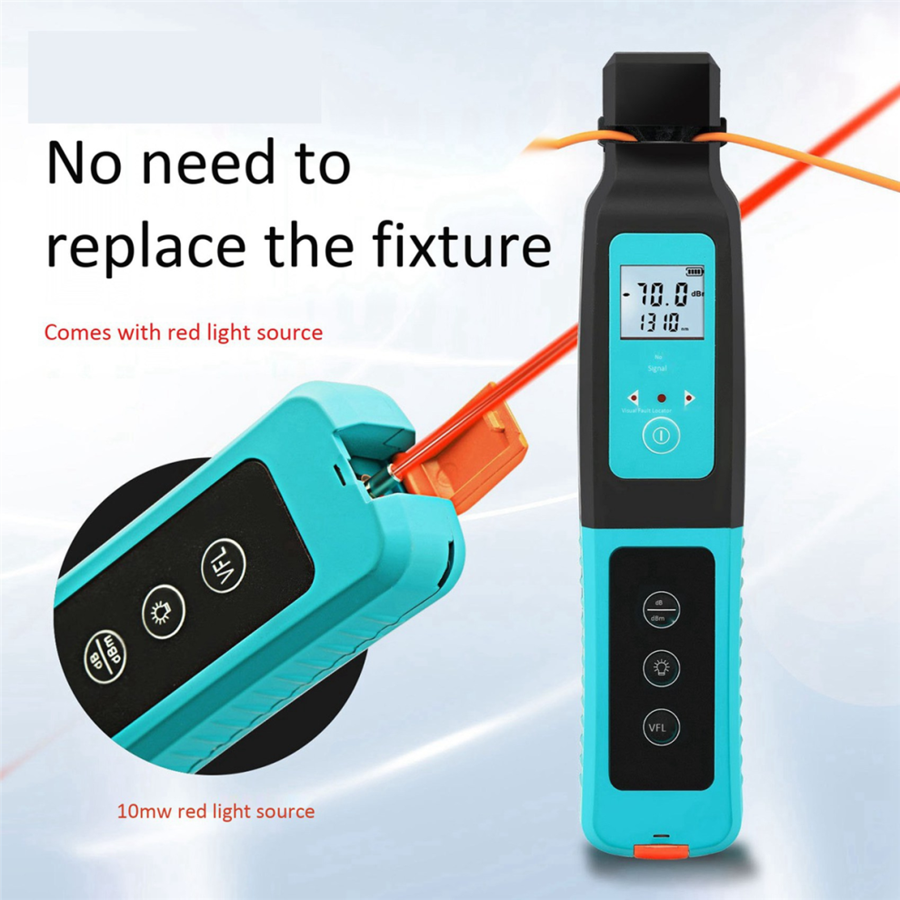 2X Fiber Optical Identifier 800-1700Nm Live Built In 10Mw Visual Fault Locator Sm Mm 4851689803736