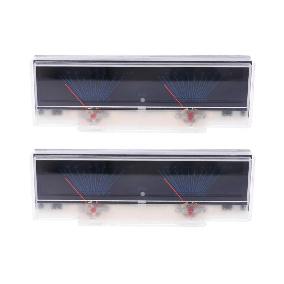 2X Vu Meter Audio Power Amplifier Panel Dual Analog Level Db With Backlight 4851689819430