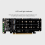 4X Double-Sided 4-Disk NVME Card PCIeX16 to M.2 M-Key NVMEx4SSD 2U Server Array Expansion Adapter Split 11