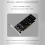 4X Double-Sided 4-Disk NVME Card PCIeX16 to M.2 M-Key NVMEx4SSD 2U Server Array Expansion Adapter Split 9