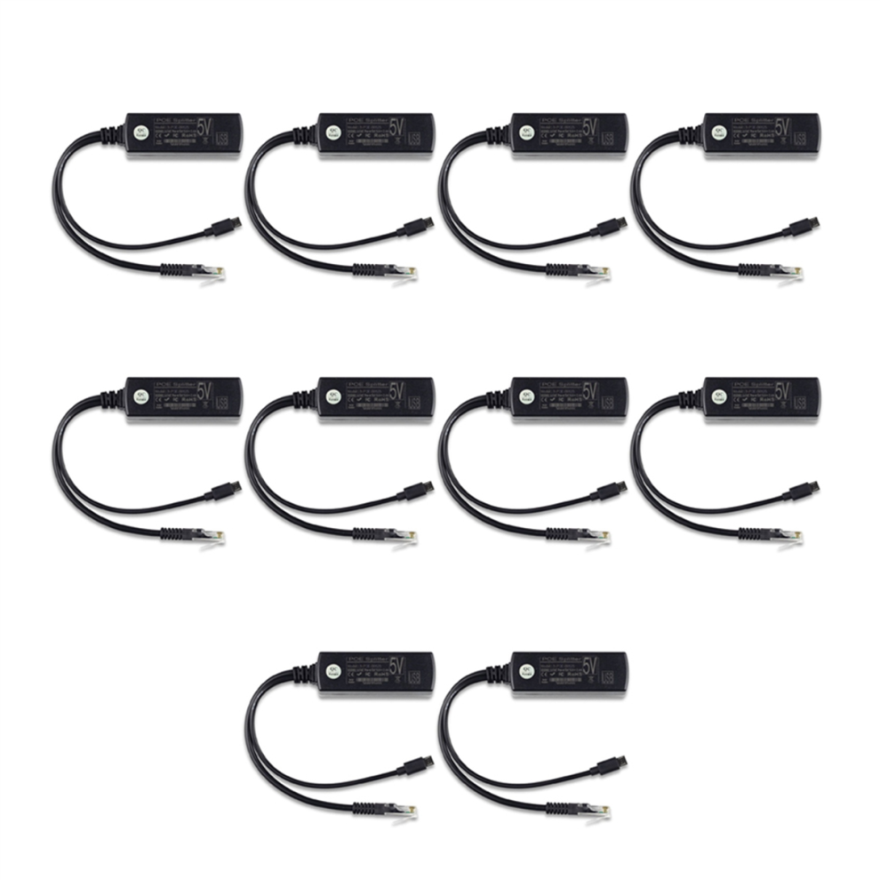 10X Poe Power Supply Module Standard Isolated Splitter 48V To 5V2.4a Usb Interface 4851689817368