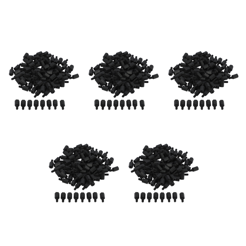 500Pcs M3 Thread 8Mm+6Mm Pcb Fixed Nylon Hex Standoff Spacer Pillar 4851689814800
