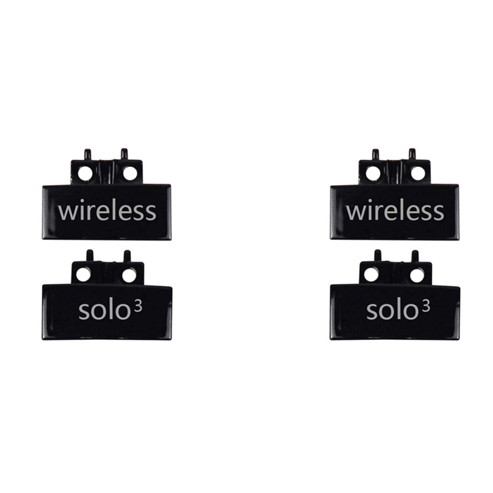 4X Hinge Replacement Headband Connector Clip Cover For Solo 3 Wireless A1796 On-Ear Headphones Bright Black 4851689813568