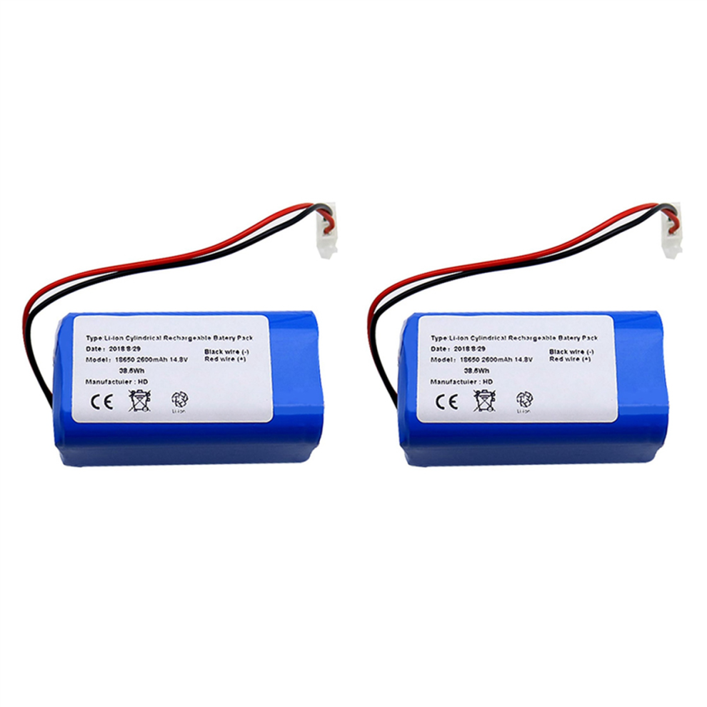 2X Rechargeable For Battery 14.8V 2600Mah Robotic Vacuum Cleaner Parts A4 A4s A6 Blue 4851689812431